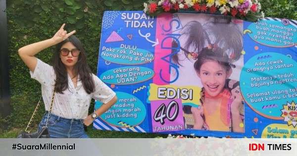 Ultah, Dian Satrowardoyo Dapat Kue Foto Jadul Gadis Sampul