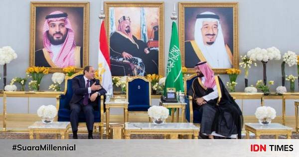 Putra Mahkota Arab Saudi Terima Kunjungan Presiden Mesir, Ba