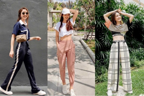 10 Inspirasi Celana OOTD ala Bua Nalinthip, Variatif Abis!
