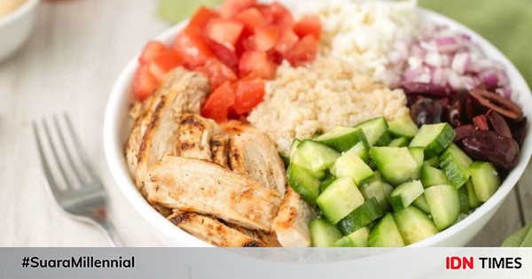 Resep Greek Chicken Bowl, Menu Ayam dengan Guyuran Yoghurt