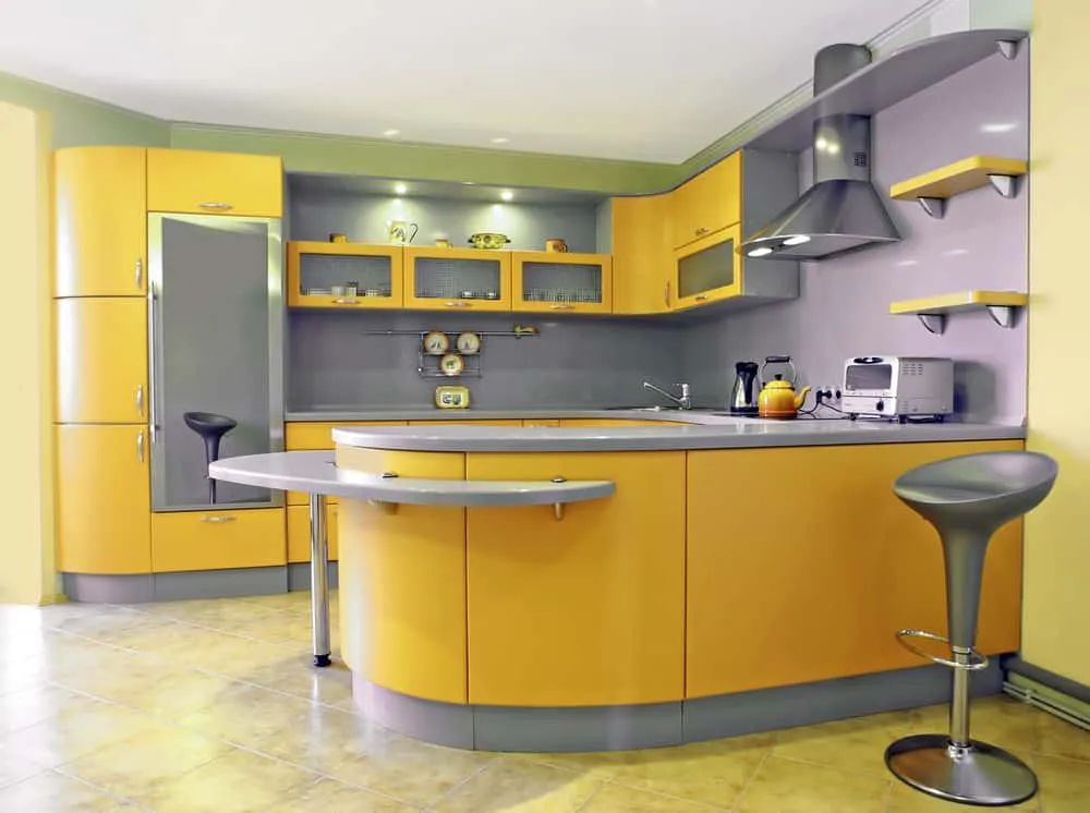 9 Desain Dapur dengan Sentuhan Warna Kuning, Eye Catching!