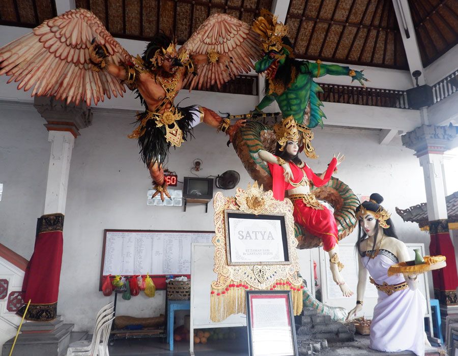 10 Potret Ogoh-ogoh di Denpasar Selatan, dari Arang dan Daun