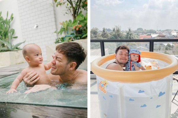 9 Potret Anthony Xie Temani Anzel Main Air, Bukti Ayah Siaga!