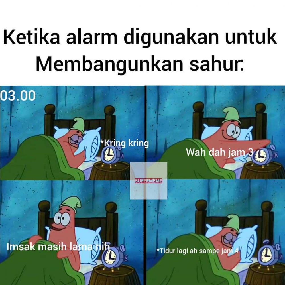 10 Meme Sahur Ini Sering Dialami Banyak Orang, Relate?