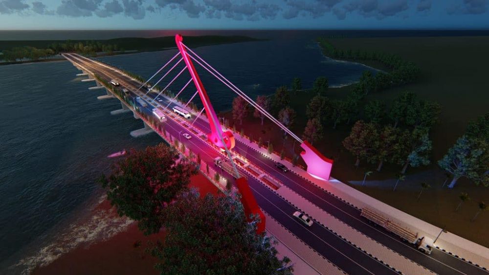 Pesona Jembatan Kretek 2, Siap Diresmikan Presiden Joko Widodo