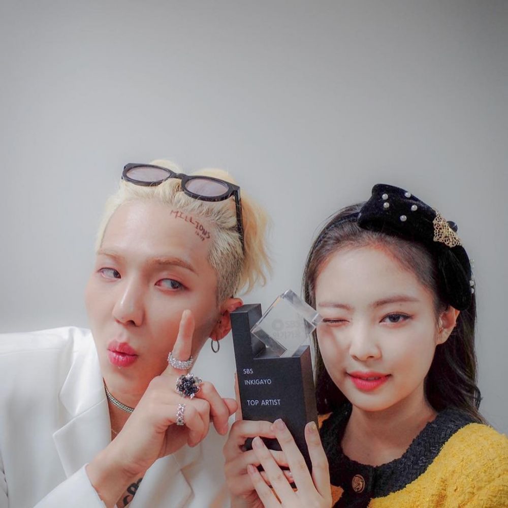 <b>Mino</b> WINNER dan Jennie BLACKPINK (instagram.com/jennierubyjane) .