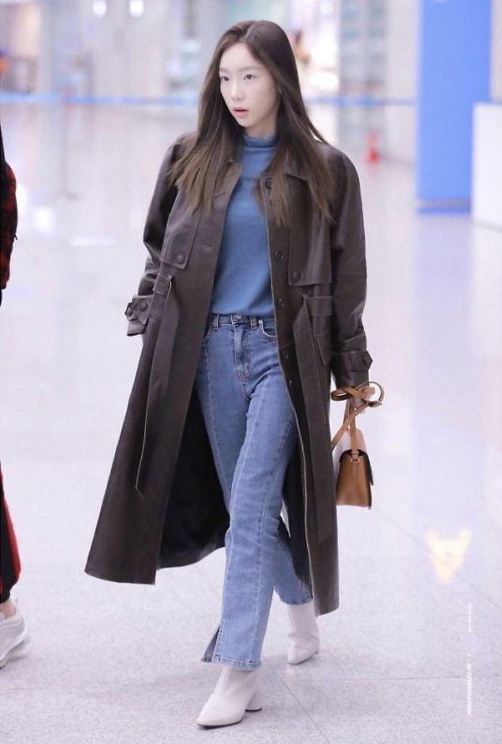 15 Inspirasi Fashion Airport Taeyeon SNSD, Casual Hingga Classy!