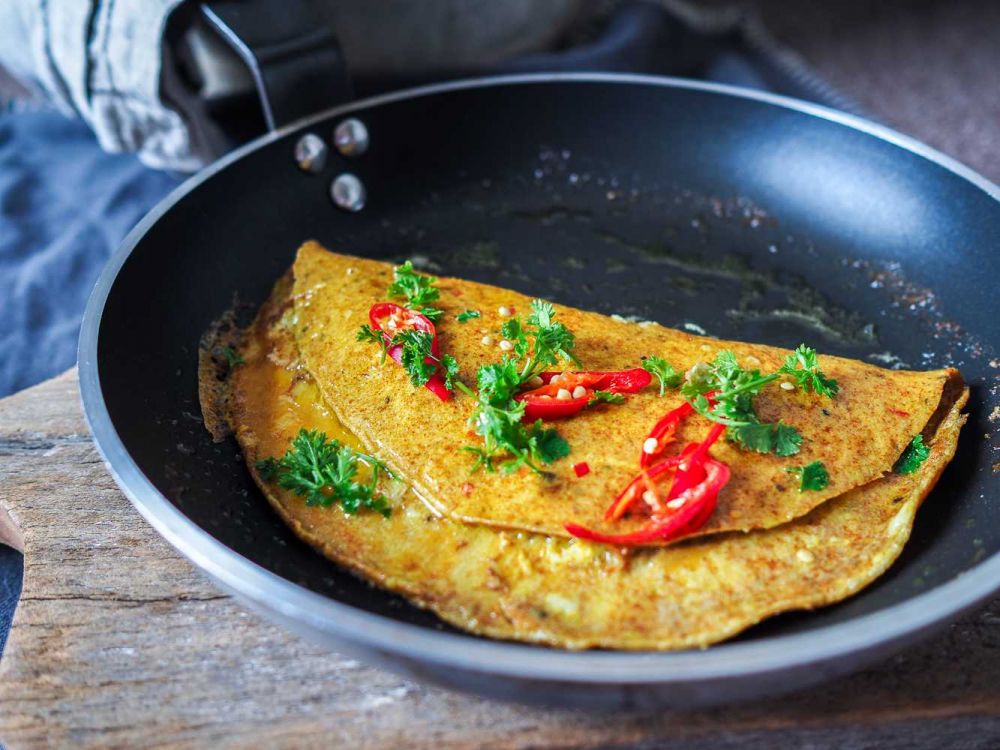 Resep Omelette Salted Egg, Sarapan Fancy Murah Meriah