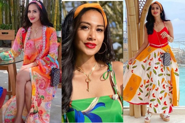 9 Potret Liburan Diah Permatasari di Bali, Pesonanya Menawan!