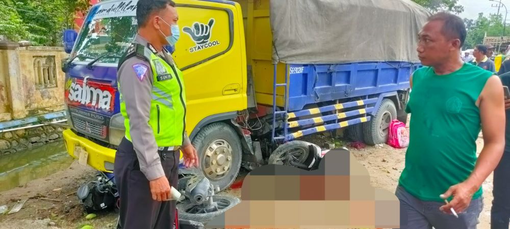 Nenek Meninggal dan Cucu Luka Berat, Usai Dihantam Dump Truk