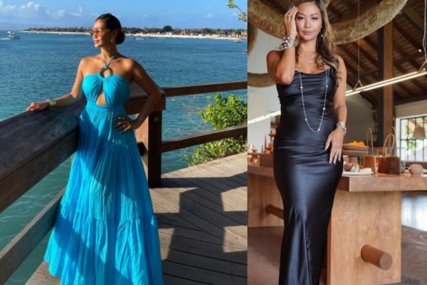 9 Potret Glamor Indah Kalalo saat Kenakan Dress