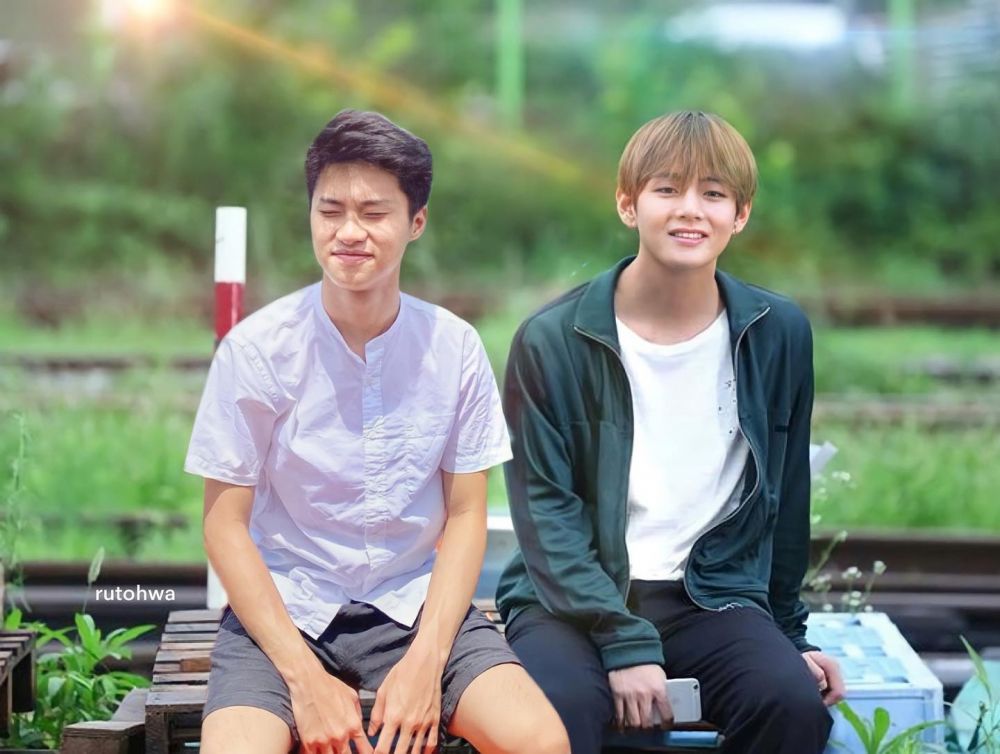 12 Potret Editan YouTuber Leonardo Edwin Bareng Idol KPop, Kocak!