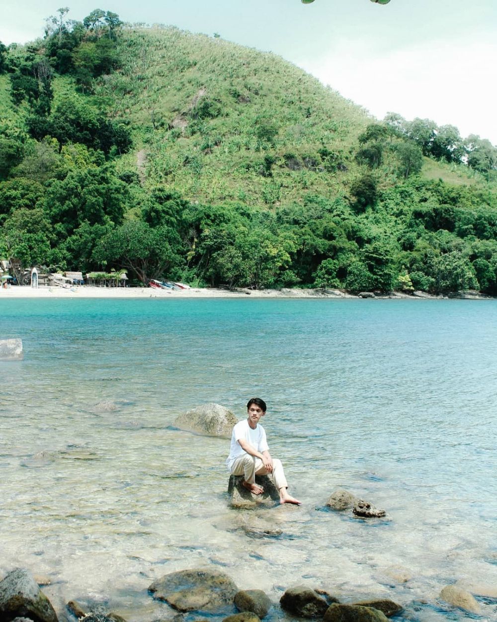 10 Potret Pulau Mengkudu Lampung yang Punya Pasir Timbul 