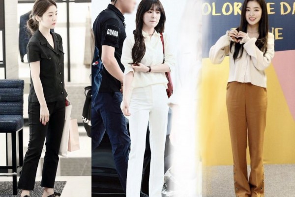 12 Ide Gaya Kasual Celana Panjang yang Stylish ala Irene Red Velvet