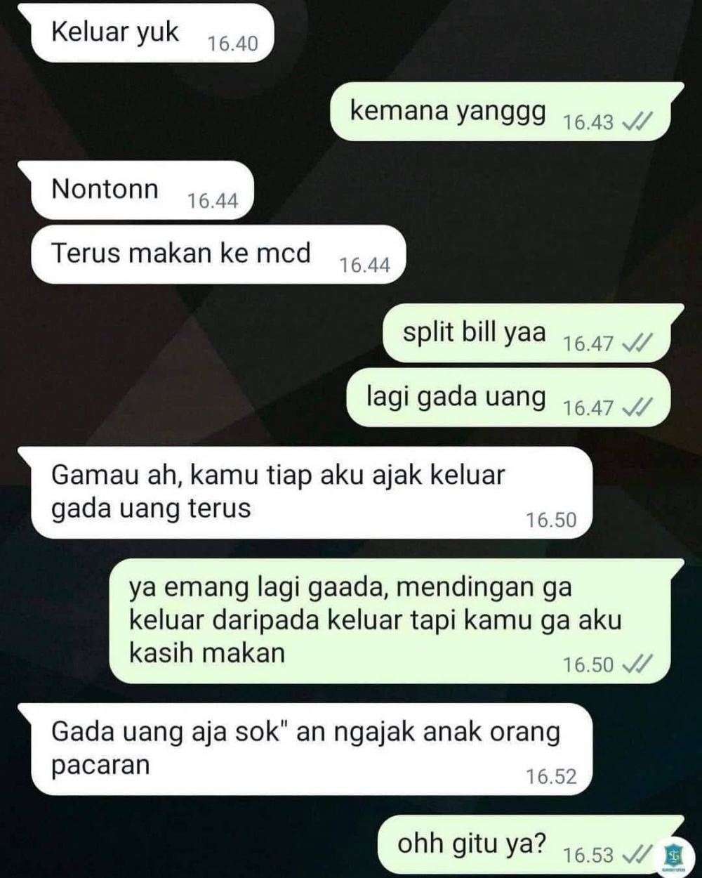 10 Chat Kocak Ketika Pacar Ngambek