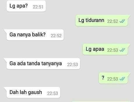 10 Chat Kocak Ketika Pacar Ngambek