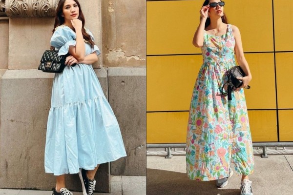 9 Inspirasi Outfit dengan Maxi Dress ala Acha Sinaga, Manis Banget!