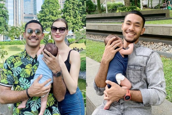 Jadi Papa Muda, 9 Potret Telaten Diego Afisyah saat Momong Anak