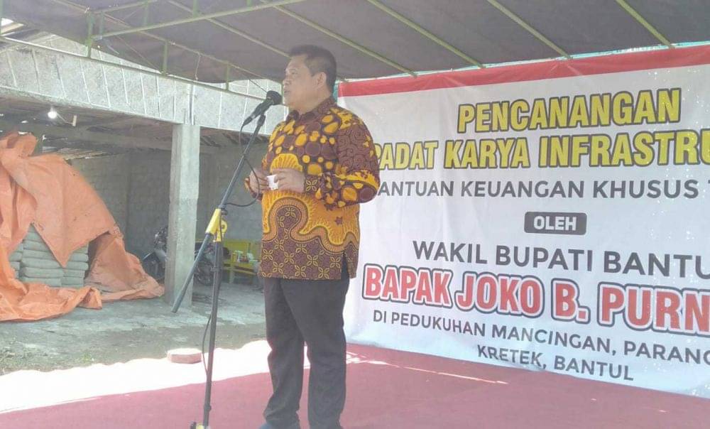 Wakil Bupati Bantul Canangkan Program Padat Karya 2022‎