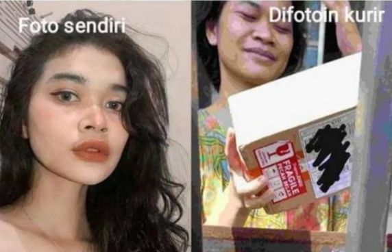 Hasil Foto Teman Vs Kurir Ini Dijamin Bikin Kamu Senyum