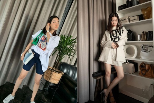 10 Referensi Padu Padan Short Pants ala Mo Monchanok, Simpel dan Kece