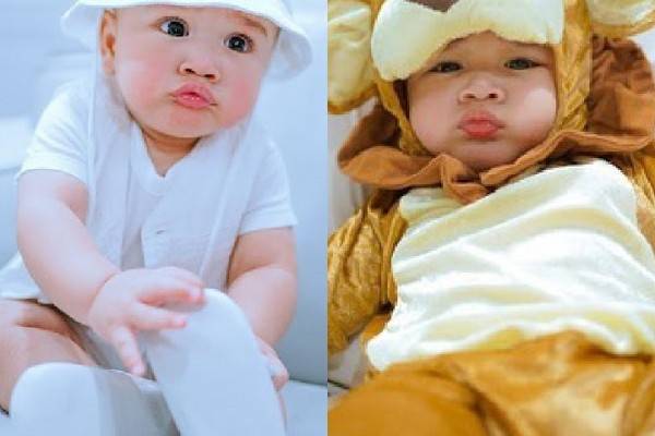 10 Foto Lucu Cipung Rayyanza Pamer Pose Duck Face