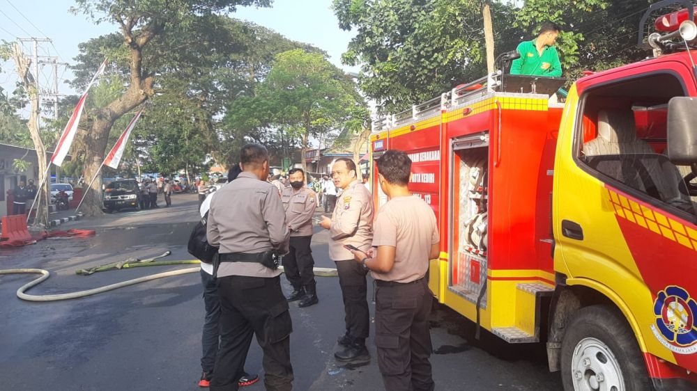 Dua Ruangan di Polres Kediri Kota Kebakaran