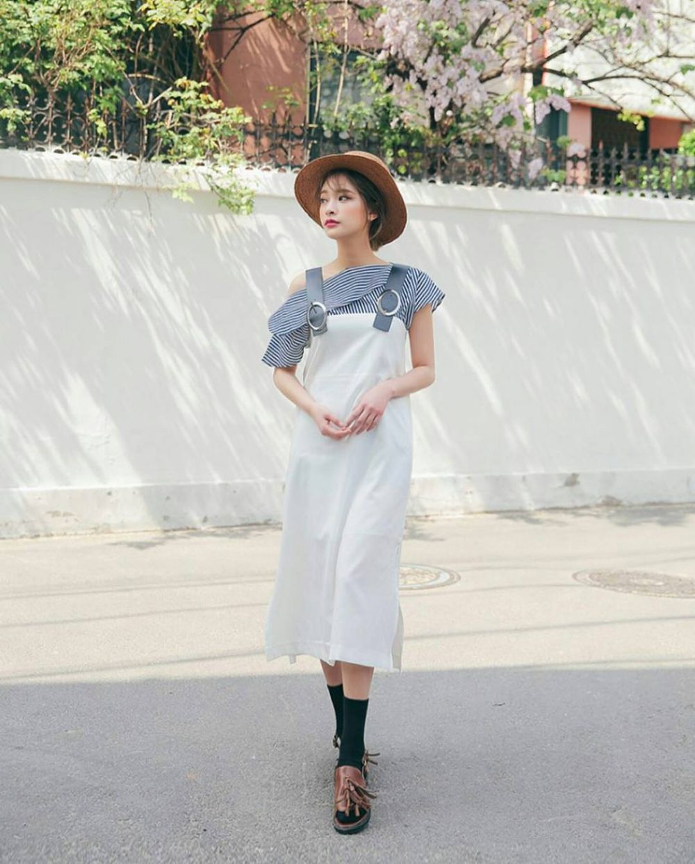 20 Referensi Overall Dress ala Korean Style, Girly Abis!