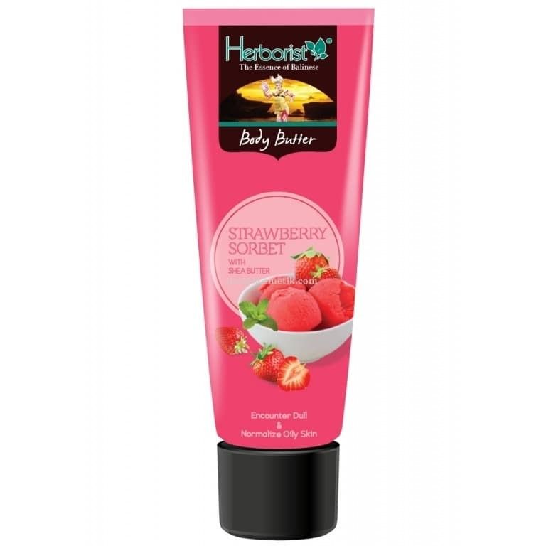 Herborist Body Butter with Shea Butter Strawberry Sorbet 