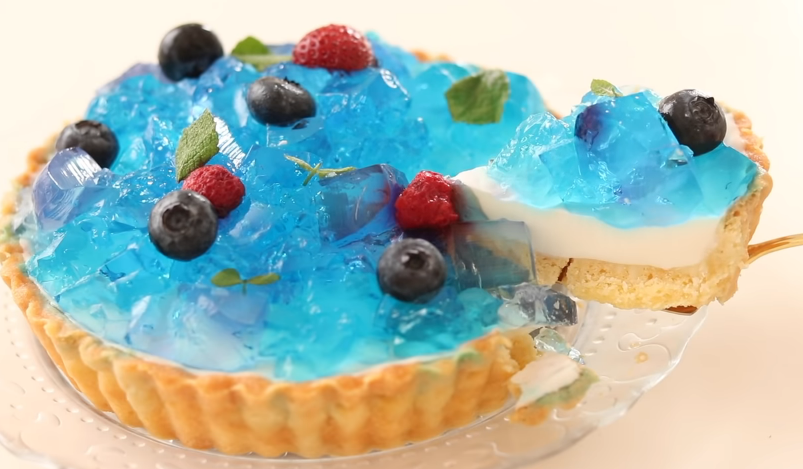 Image of Hydrangea Blueberry Cheesecake Tart