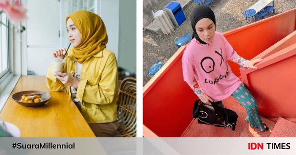 9 Potret Style Cewek Kue Ala Influencer Hijab