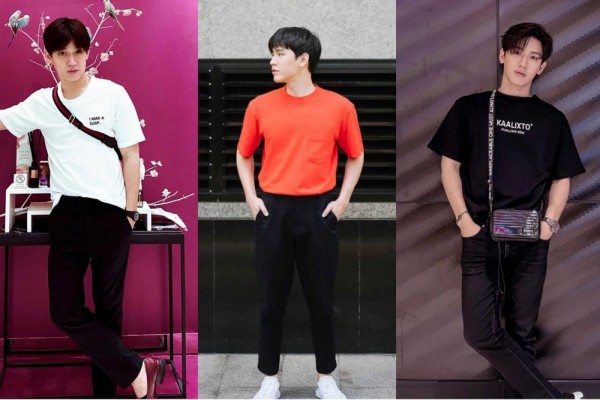 10 Mix and Match T-shirt ala New Thitipoom, Ide Gaya Kasual