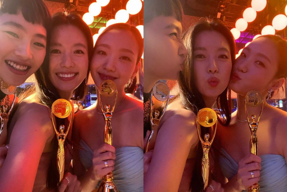 10 Adu Selfie Aktor dan Aktris di 1st Blue Dragon Series Awards