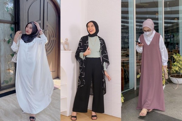 9 Inspirasi Gamis, Outfit Simple tapi Elegan Temani Aktivitasmu
