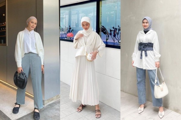 10 OOTD Simpel dengan Atasan Warna Putih, Cocok untuk Beragam Acara