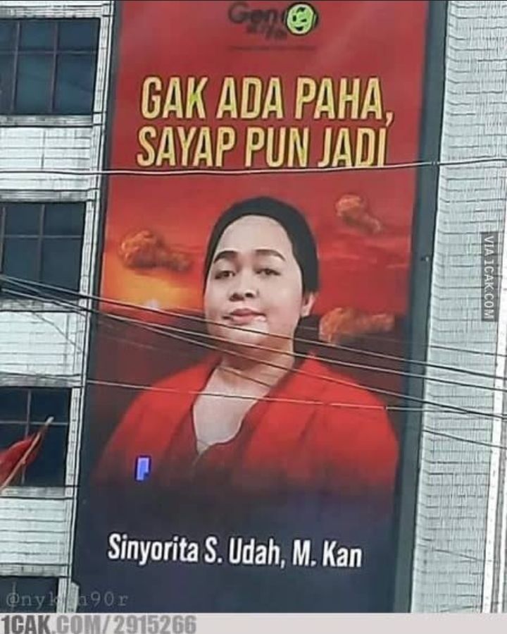 Potret Lucu Promosi Bak Spanduk Caleg Ini Bikin Terke