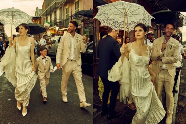10 Potret Pernikahan Alexandra Daddario, Bak Film Musikal Romantis