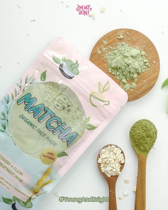 matcha organic face mask oh my skin