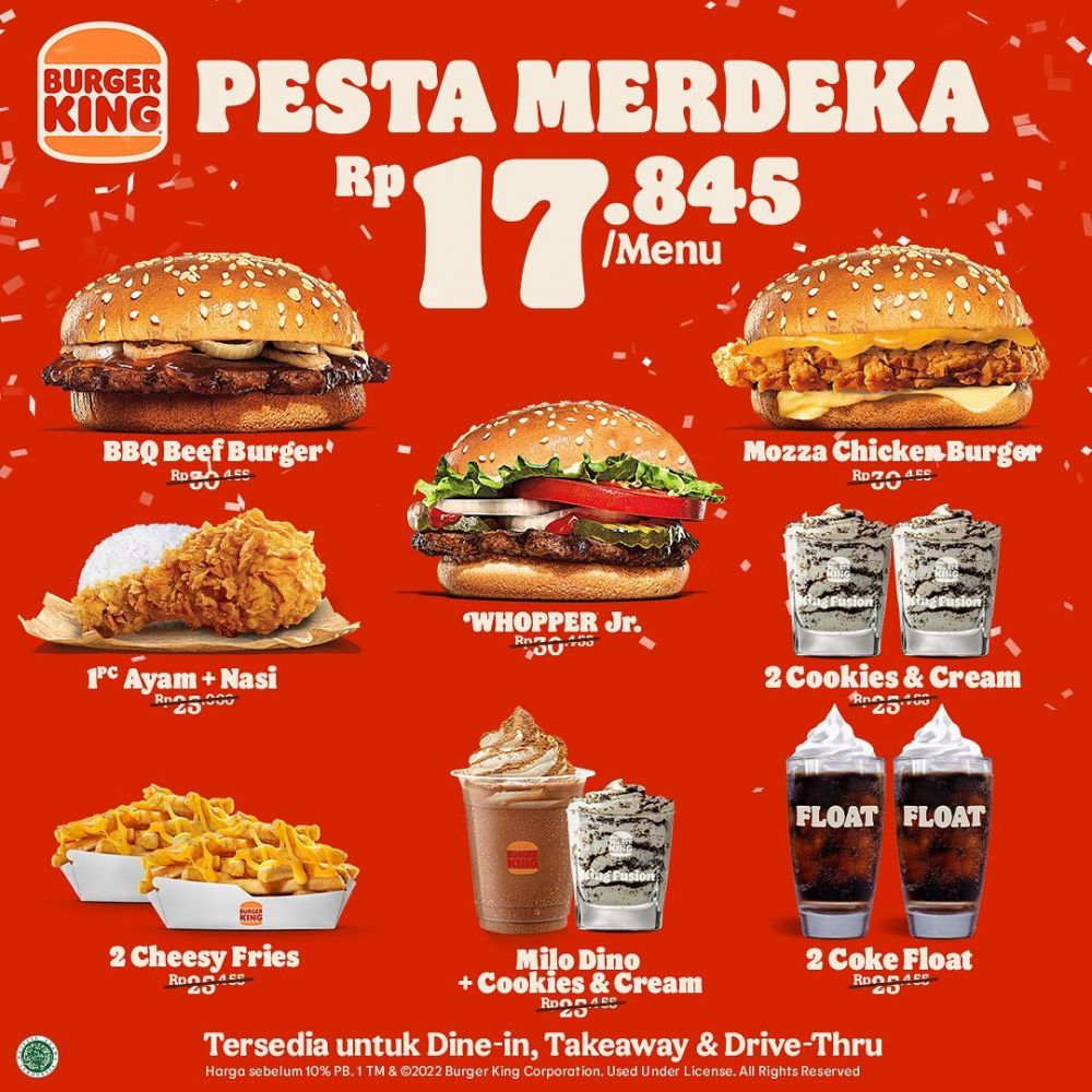 10 Promo Makan 17 Agustus, Wajib Kamu Coba!