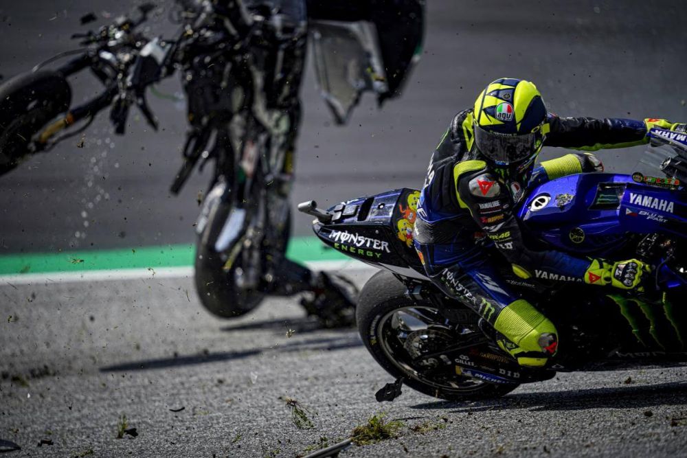 Valentino Rossi Mengaku Takut Saat Insiden di MotoGP Austria 2020