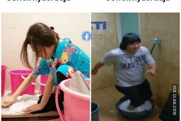 9 Kelakuan Absurd saat Cuci Baju, Sukses Bikin Bengek!