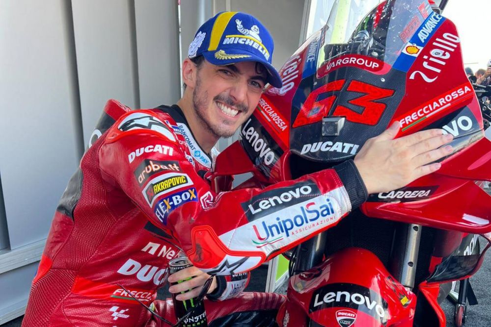 Francesco Bagnaia Cetak Sejarah Di MotoGP, Quattrick!