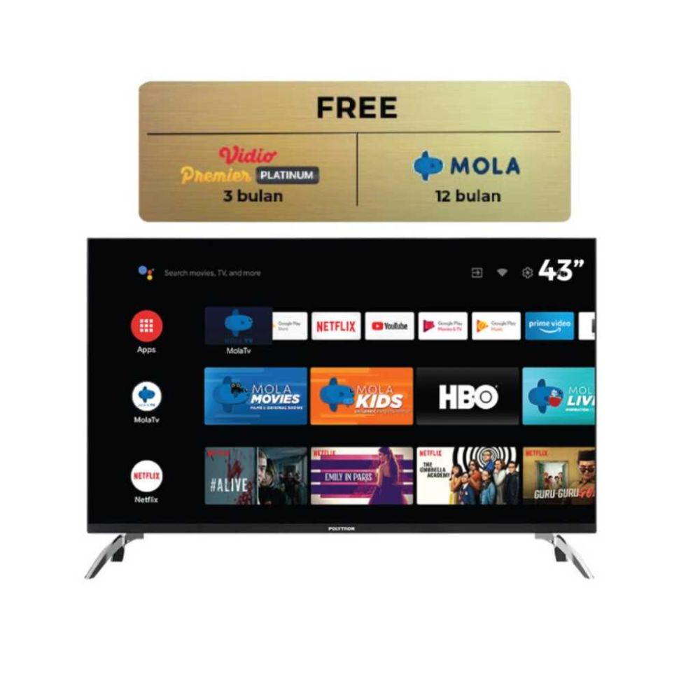 5 Android Smart TV 43 Inch Terbaik Dengan Fitur Melimpah!