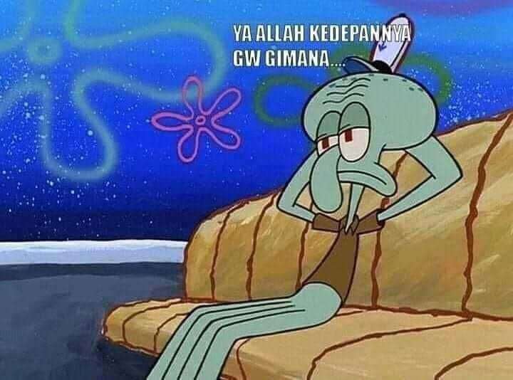 Meme Depresi Squidward Tentacles, Pantas Jadi Renungan Diri