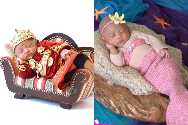 10 Foto Pemotretan Newborn Terbaru Baby Moana, Unik Pakai 3 Baju Adat