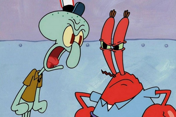 7 Momen Squidward Musuhan Dengan Tuan Krabs