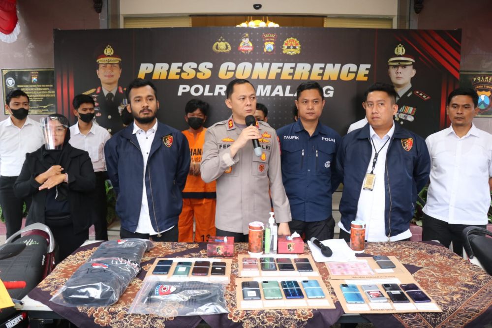 Komplotan Copet Spesialis Penonton Sepak Bola Diciduk Polres Malang  