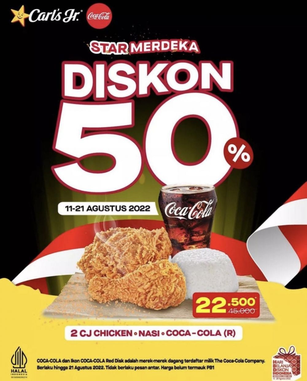 17 Promo Makanan spesial 17 Agustus, Burger King Mulai Rp17 Ribu