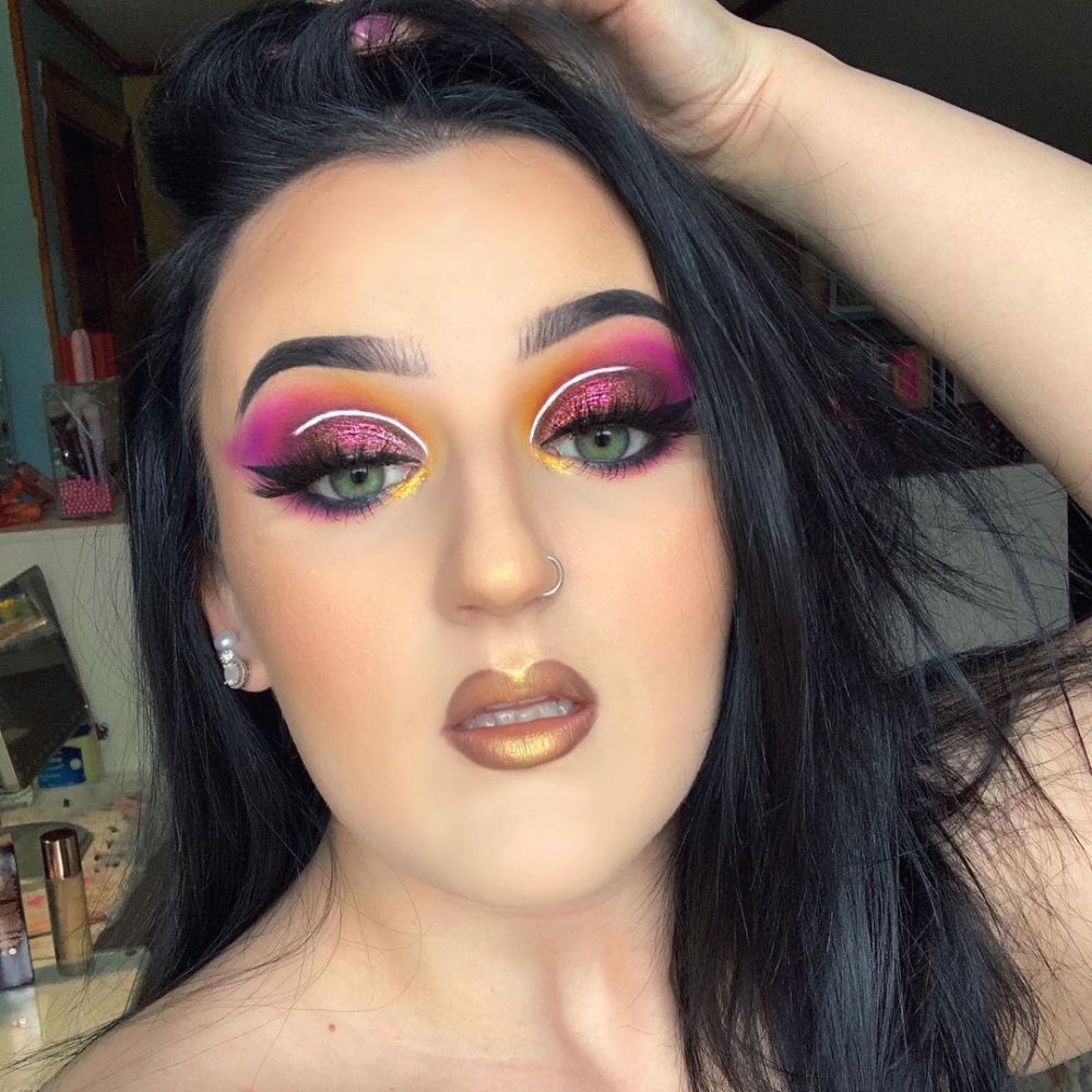 10 Inspirasi Makeup Mata Ala Mikayla Nogueira Unik Dan Khas