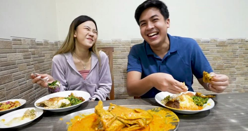 Jessica Dan Jerome Mukbang Nasi Padang Icip Sambal Ganja